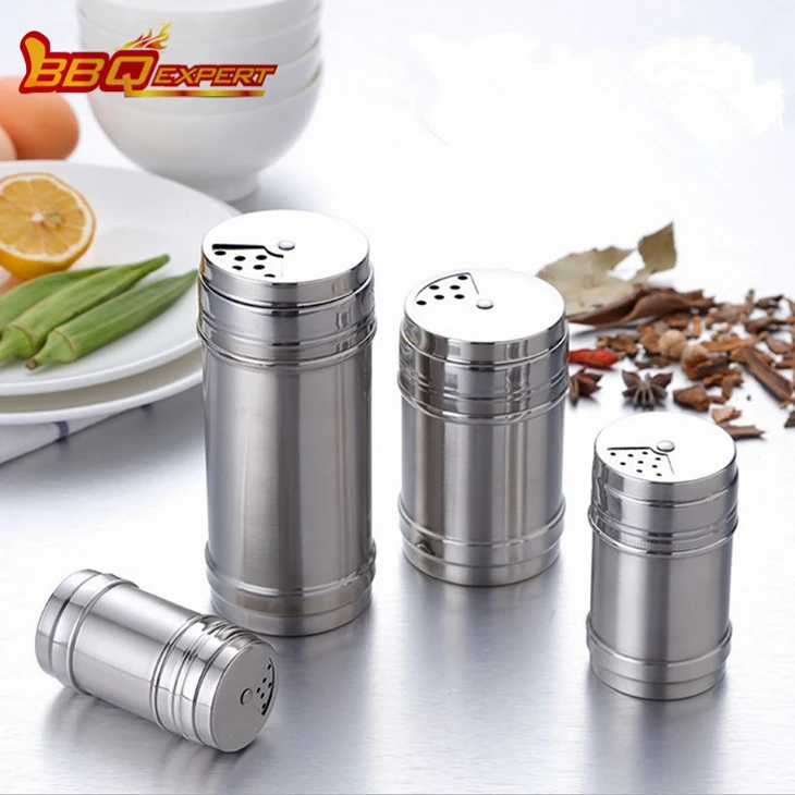 Stainless Steel Spice Jars And Bottles For Barbecue